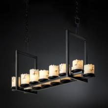 Justice Design Group FAL-8769-12-MBLK-LED14-9800 - Dakota 14-Light Bridge LED Chandelier (Short)