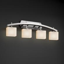 Justice Design Group FSN-8594-55-OPAL-NCKL - Archway 4-Light Bath Bar