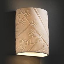 Justice Design Group POR-8857-LEAF-LED-1000 - ADA Small Cylinder Wall Sconce