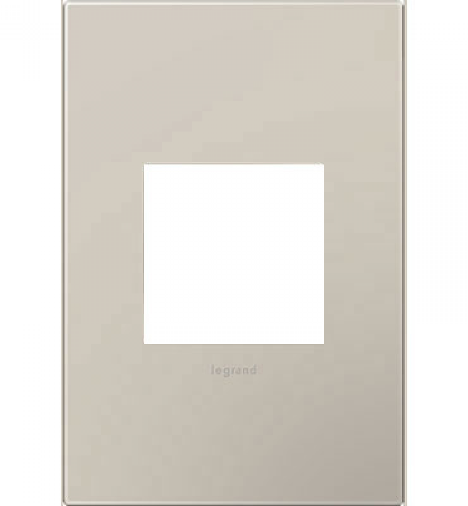 Adorne® Greige One-Gang Screwless Wall Plate