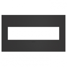 Legrand AWC4GSBL4 - adorne® Satin Black Four-Gang Screwless Wall Plate