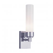 Norwell 8230-CH-SH - Alex 1-Light Sconce - Chrome with Shiny Opal Glass