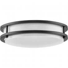 Progress P350274-31M-CS - Abide Collection 5-CCT Integrated LED Matte Black Contemporary 10.24" Small Flush Mount Light