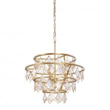 Varaluz 386C04FG - Fleur 4-Lt   Chandelier - French Gold