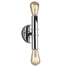 Eglo 204466A - 2x60W bath/vanity light with a chrome finish and open bulbs