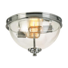 Eglo 204703A - 3 LT Ceiling Light with a Chrome Finish and Clear Glass Shade 60W A19 Bulbs