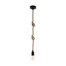 Eglo 43256A - Rampside - Single Light Rope Pendant 1x60W