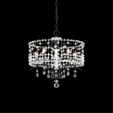 Schonbek 1870 TC1018N-48H - Bella Rose 5 Light 120V Chandelier in Antique Silver with Clear Heritage Handcut Crystal