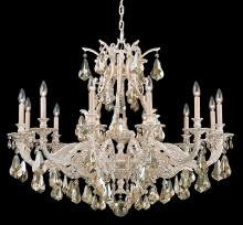 Schonbek 1870 6952-22H - Sophia 12 Light 120V Chandelier in Heirloom Gold with Clear Heritage Handcut Crystal