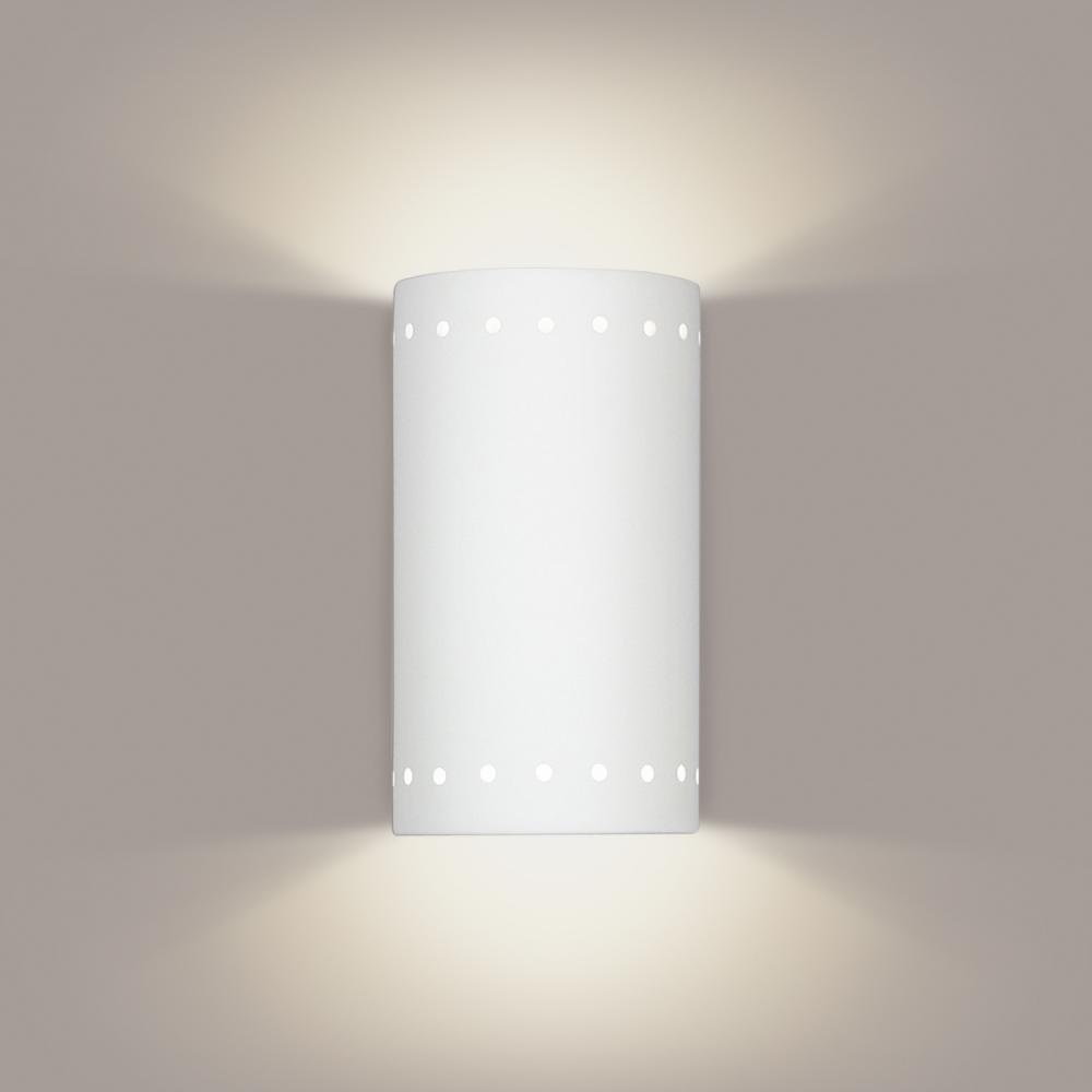 Melos Wall Sconce: White Gloss