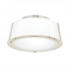 Crystorama FUL-903-PN - Fulton 2 Light Polished Nickel Semi Flush Mount