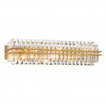 Crystorama HAY-1415-AG - Hayes 6 Light Aged Brass Sconce