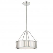 Crystorama KEN-8303-PN - Kendal 3 Light Polished Nickel Mini Chandelier