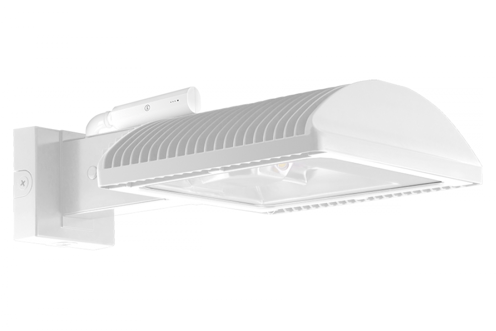 WALL PACKS 8765 LUMENS WPLED TYPE III 78W 3000K 0-10V DIMMING LIGHTCLOUD CONTROLLER WHITE