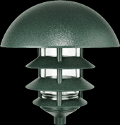 LANDSCAPE 1650 LUMENS LAWN LIGHT DOME 4 TIER INCANDESCENT DESCENT VERDE GREEN