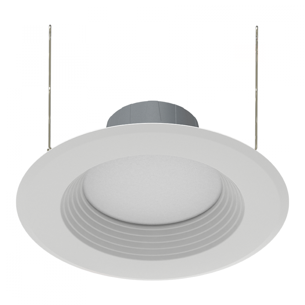 RETROFIT DOWNLIGHTS 742 LUMENS RETROFIT DOWNLIGHT 8W 6 INCHES ROUND 90CRI 5000K 120V WHITE BAFFLE