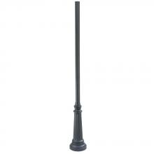 Acclaim Lighting C8BK - Surface Mount Posts Collection 8 ft. Fluted Outdoor Matte Black Light Post