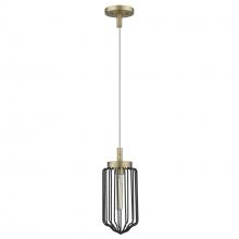 Acclaim Lighting IN31500AB - Reece 1-Light Aged Brass Mini-Pendant