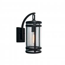 ELK Home Plus 1190-ADB-CL - New Yorker 14'' High 1-Light Outdoor Sconce - Acid Dipped Black