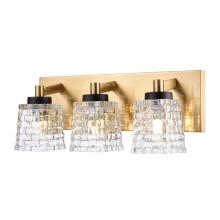 ELK Home Plus 18612/3 - Candace 15.75'' Wide 3-Light Vanity Light - Satin Brass with Matte Black