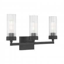 ELK Home Plus 2613-MB-CL - Lida 21'' Wide 3-Light Vanity Light - Matte Black