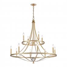 ELK Home Plus 69488/8+4 - Noura 40'' Wide 12-Light Chandelier - Champagne Gold