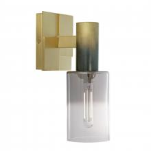 ELK Home Plus 8173-SBBK-CLGR - Empire 10.25'' High 1-Light Sconce - Satin Brass/Black