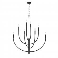 ELK Home Plus 82028/8 - Continuance 36'' Wide 8-Light Chandelier - Charcoal