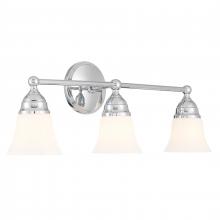 ELK Home Plus 8583-CH-BSO - Sophie 24'' Wide 3-Light Vanity Light - Chrome