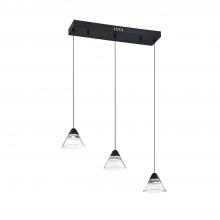 Kendal PF213-3LBR-BLK - GEO 3-Light Black LED Bar