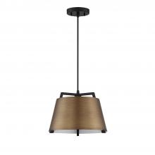 Kendal PF264-BRS/BLK - SKY 1-Light Brass & Black Pendant