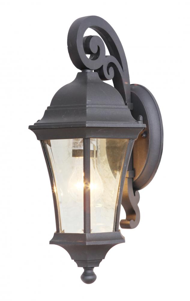 One Light Heritage Bronze Wall Lantern