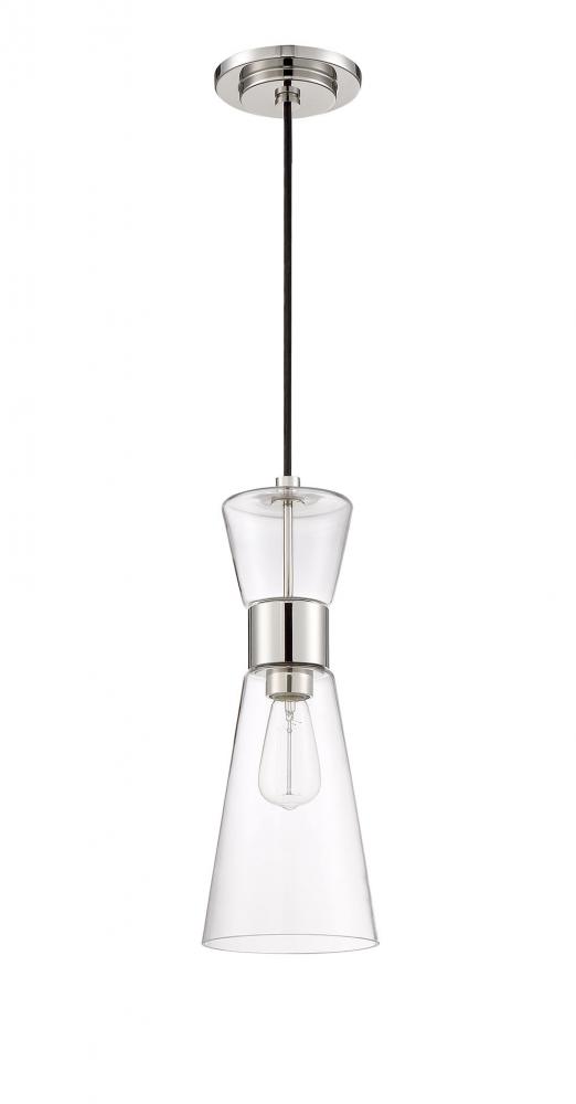 Vaughn 1 Light Mini Pendant - Polished Nickel