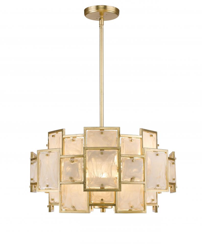 Skyler 6 Light Pendant - Gold Leaf