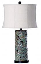 Mariana 140004 - One Light Chocolate/aqua Soft Brown Shade Table Lamp