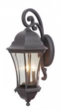 Mariana 409112 - Three Light Heritage Bronze Wall Lantern