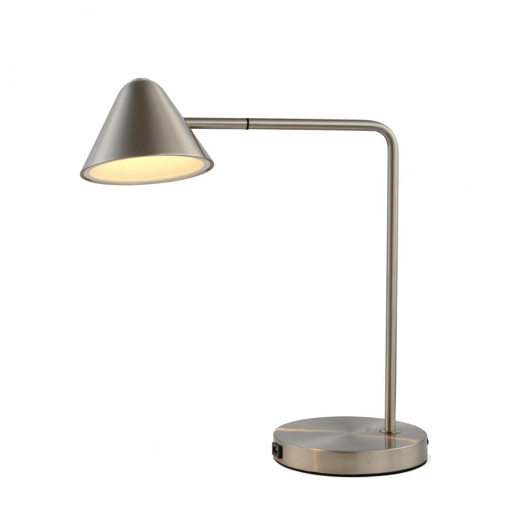 Cove Table Lamp Satin Nickel