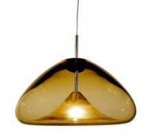 Oggetti Luce 69-L4401M - FUJI PENDANT, 12V, AMBER, SN, FLUSH