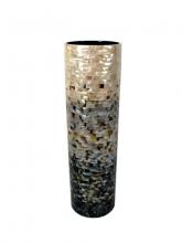 Oggetti Luce 93-PRL92/RND - VASE, LG, RND, PEARLS, BL-MOP