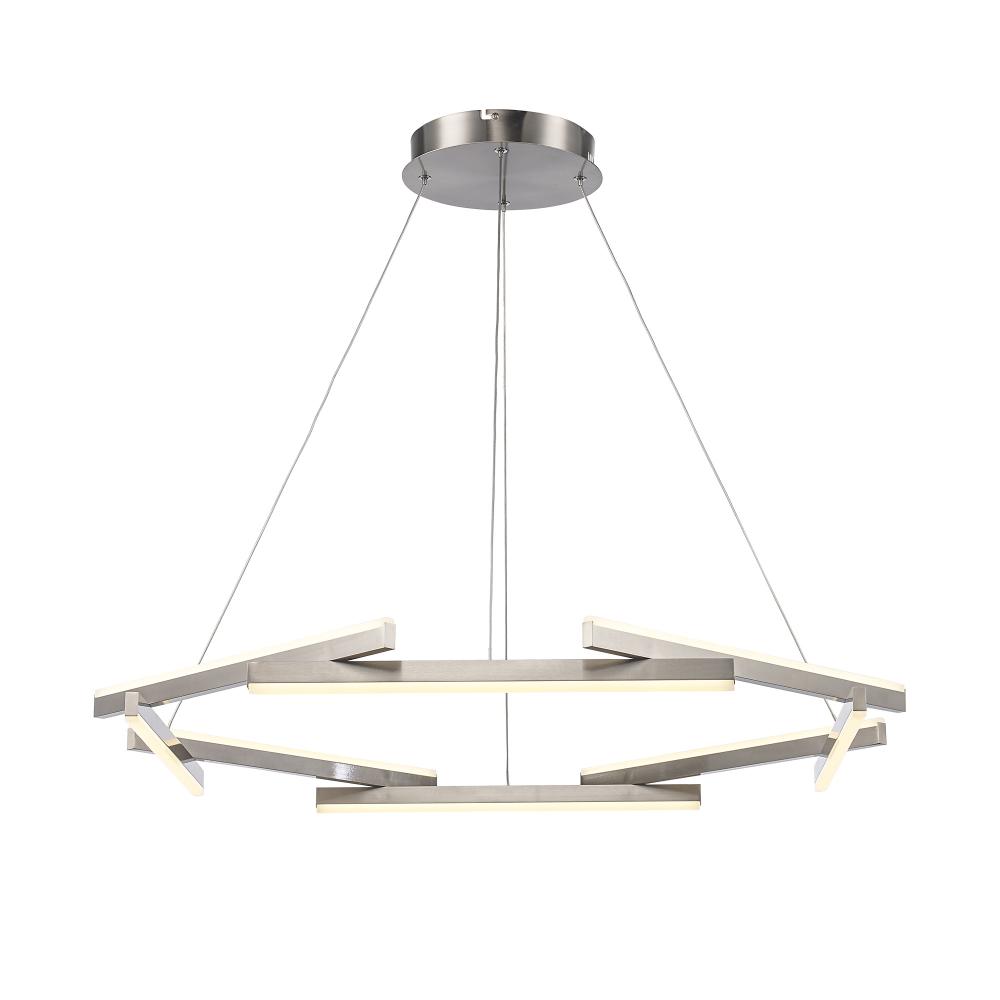 Celestia Chandeliers Brushed Nickel