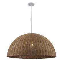 Trans Globe PND-2247 WH - Harmony 1 - Light Woven Pendant