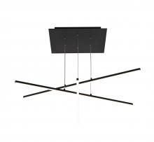 Bethel International ALU04C45BLK - LED Chandelier Matte Black