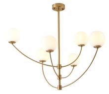 Bethel International DC09C36G - Chandelier Steel & Glass