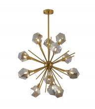 Bethel International DU172C33G - Chandelier Metal & Glass