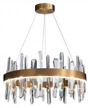 Bethel International FT71C32G - LED Chandelier Stainless Steel & Crystal