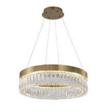 Bethel International FT94C24G - LED Chandelier Stainless Steel & Crystal