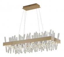 Bethel International LX63C40G - LED Chandelier Stainless Steel & Crystal