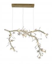 Bethel International LX9904-BRZ - Chandelier Stainless Steel & Crystal