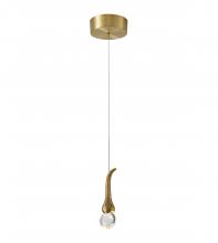 Bethel International OCH05P5G - LED Pendant Antique Gold