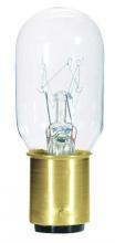 Westinghouse 0372200 - 15W T7 Incandescent Clear D.C. Bayonet Base, 120 Volt, Card